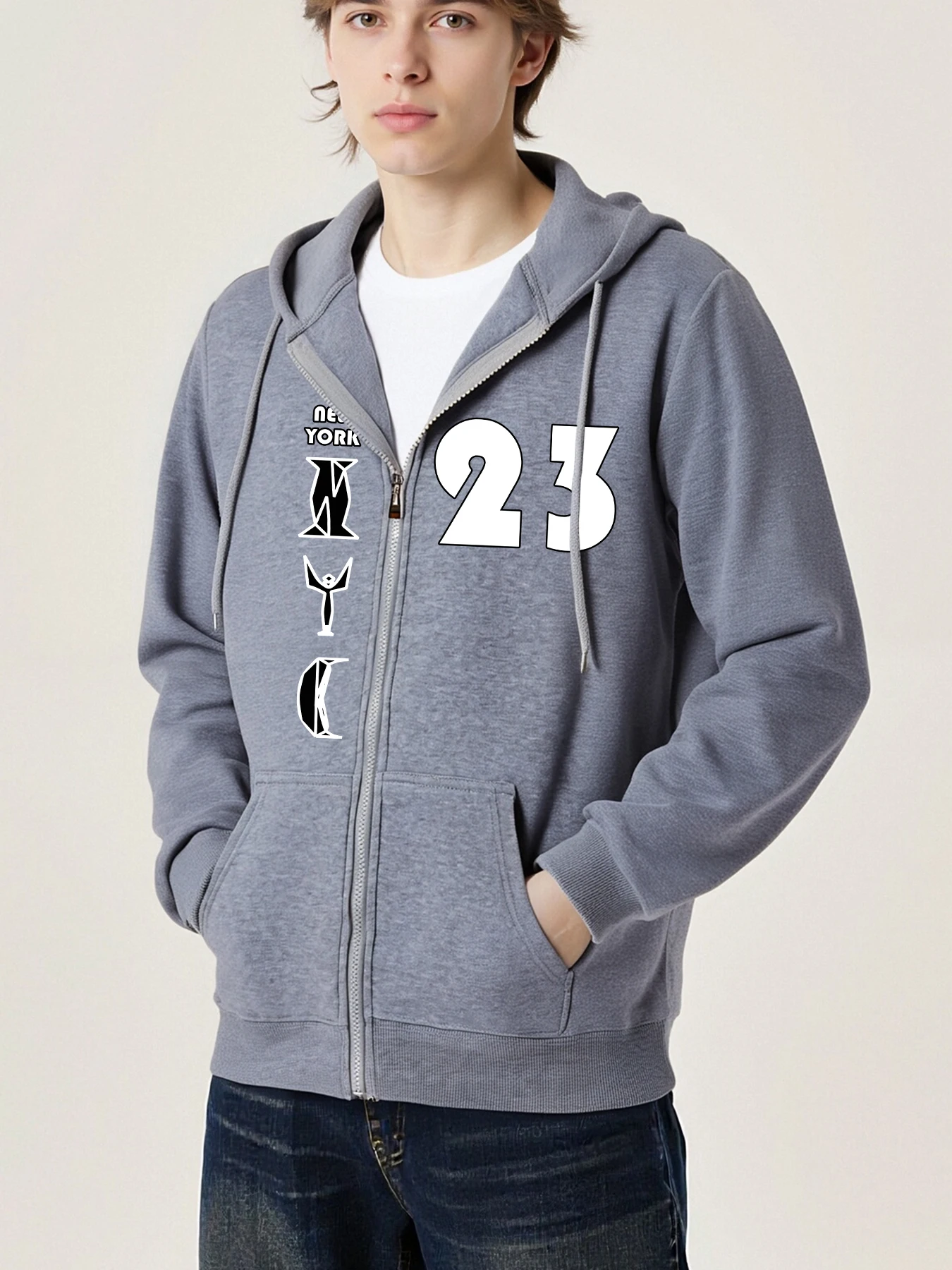 

Нью-Йоркский город No 23 с принтом, мужские пальто на молнии, модная одежда с карманами, флисовые теплые толстовки в стиле ретро, унисекс, осенние повседневные с длинным рукавом