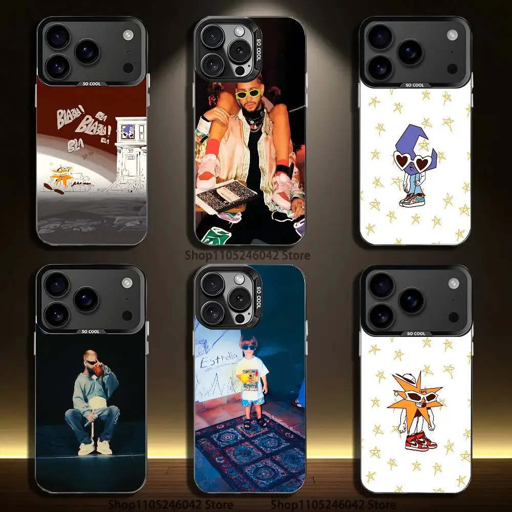 

Singer M-Mora EstrellaS Black Matte Shockproof CoverPhone Case For iPhone 17,16,15,14,13,12,11,Pro,XS,Max,Plus,Mini,SE4,E