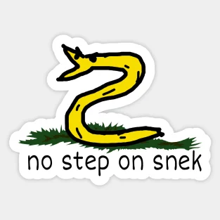 No Step On Snek  5PCS Stickers for Window Stickers Print Decorations Decor  Cute Art Room Anime Background Home Car Kid