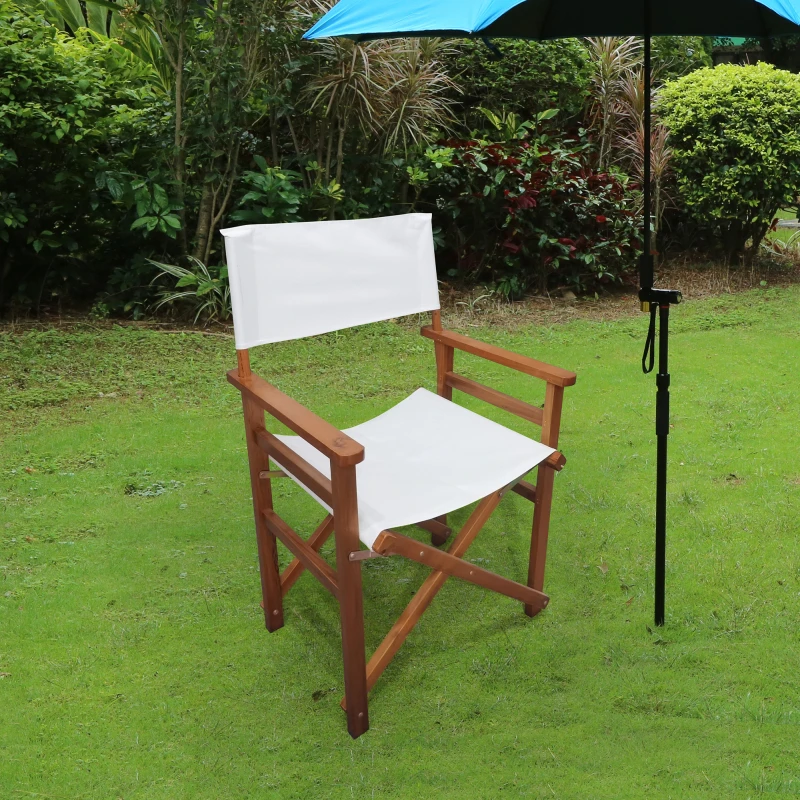 

Set of 2 Fishing Lawn Folding Garden Chair Ultralight Wooden Portable Outdoor Chair Director Beach Accessories Patio Furniture