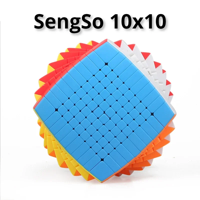 [SomeCube] Sengso 10x10 المكعب السحري المهنية ShengShou 10x10 وسادة الخبز سرعة كوبو ماجيكو سرعة ألعاب تعليمية