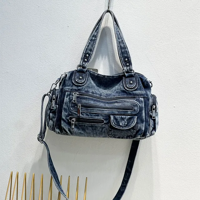 Vintage Design Fashion Denim Women Bag Jeans Shoulder Bags Girls Handbags Crossbody Bag Women Messenger Bags