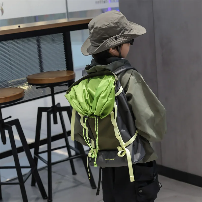 Children Backpack 2023 New Fashion Color Patchwork Handsome Boy Primary School Outdoor Casual Simple Cool Backpack for Kids