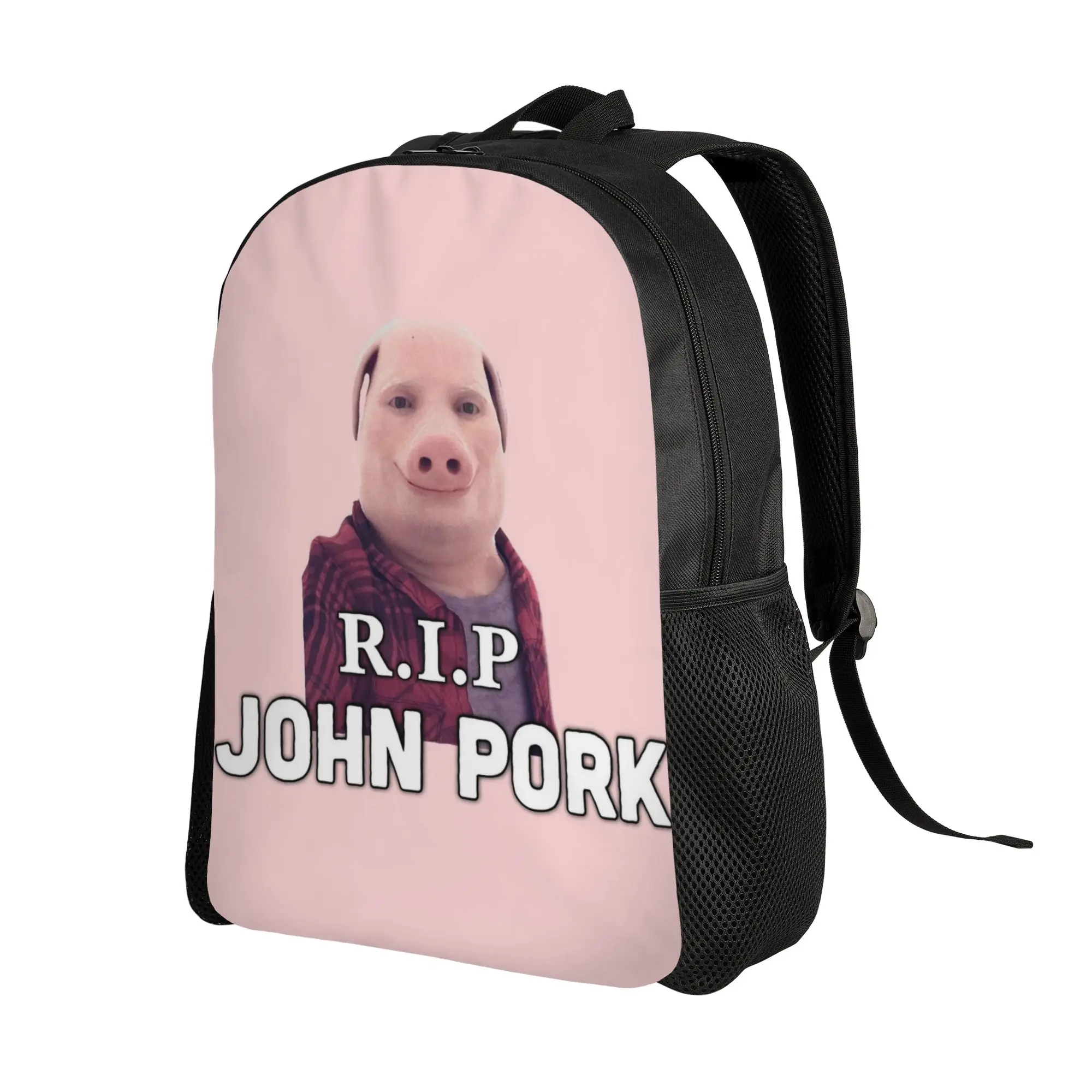 John Pork Is Calling Backpack  University Backpacks Teen Streetwear School Bags High Quality Breathable Rucksack