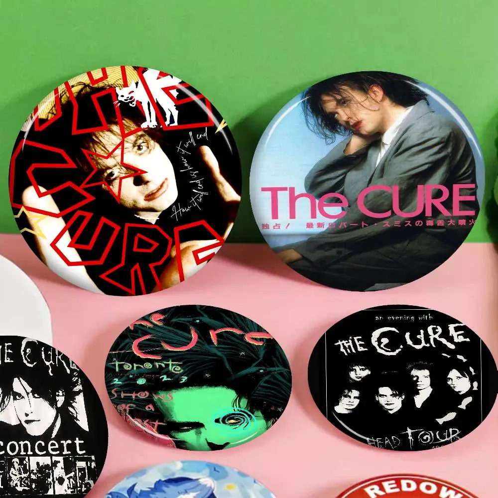 Rock Band THE C-CURE 58mm Cute Anime Figure Icon Badge Handmade Tinplate Brooch for Backpack Clothes Chest Ornament Gifts