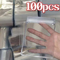 10/100pcs Thicken PVC Jewelry Package Bags Transparent Anti-Oxidation Organizer Display Packaging Storage Self Sealing Pouches