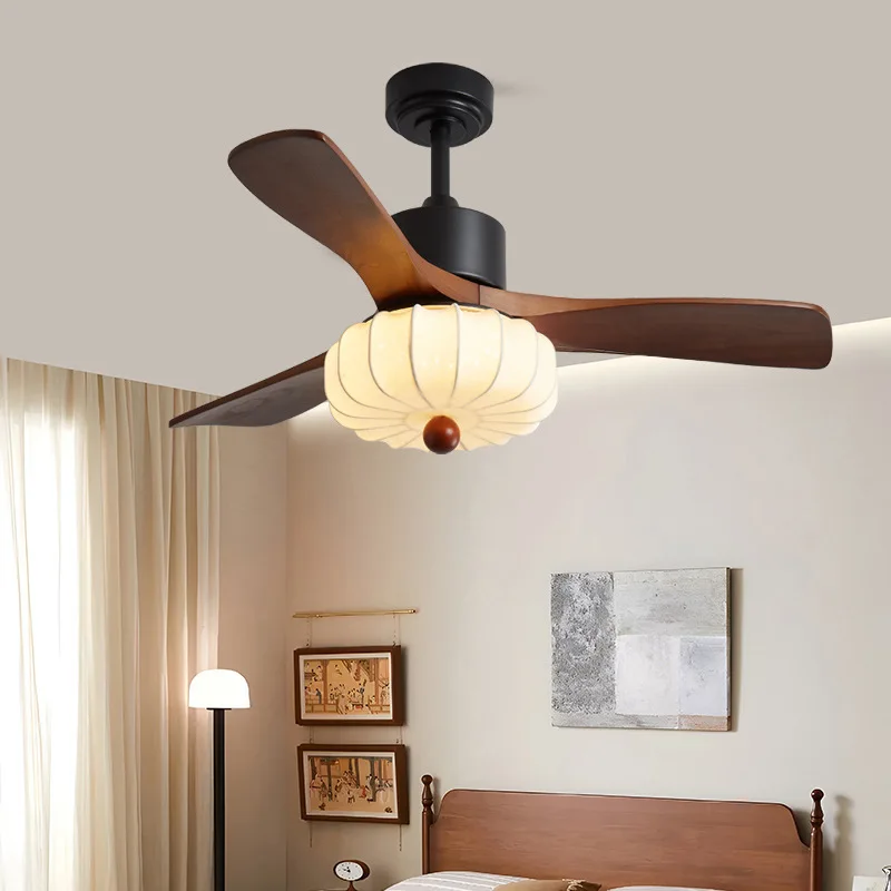 ضوء مروحة الجوز 2025 ضوء غرفة الطعام وغرفة النوم الجديد في العصور الوسطى #2