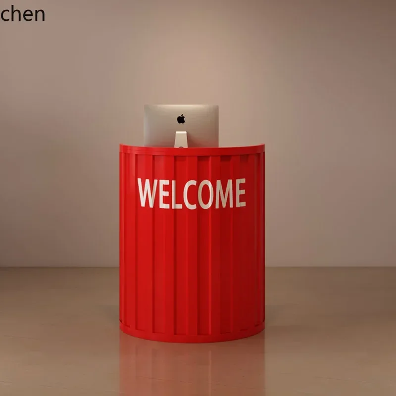 DSAreception desk Clothing store checkout page Small simple customer checkout table