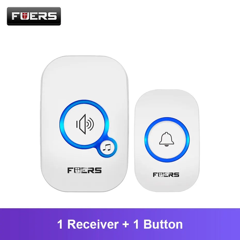 Fuers drahtlose Türklingel wasserdicht Willkommen Glockenspiel Home Türklingel intelligente 32 Songs Smart Alarm mit Batterie für Store Hotel