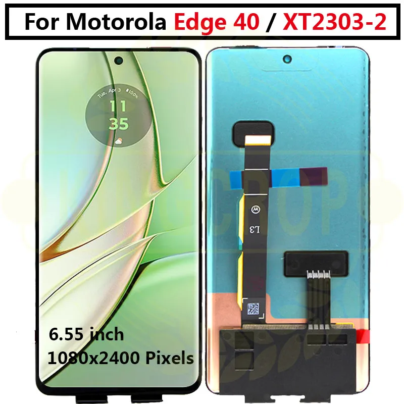 For Motorola Edge 40 LCD XT2303-2 Display Screen Touch Panel Digitizer Replacement For Motorola Edge 40 Neo lcd XT2307