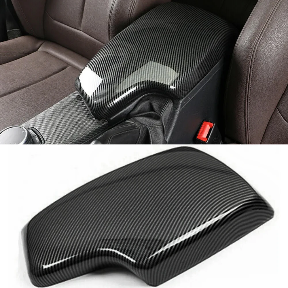 

For BMW F30 F32 F34 3 4 Series 2013-2019 ABS Carbon Fiber Color Center Console Armrest Storage Box Protection Cover Trim