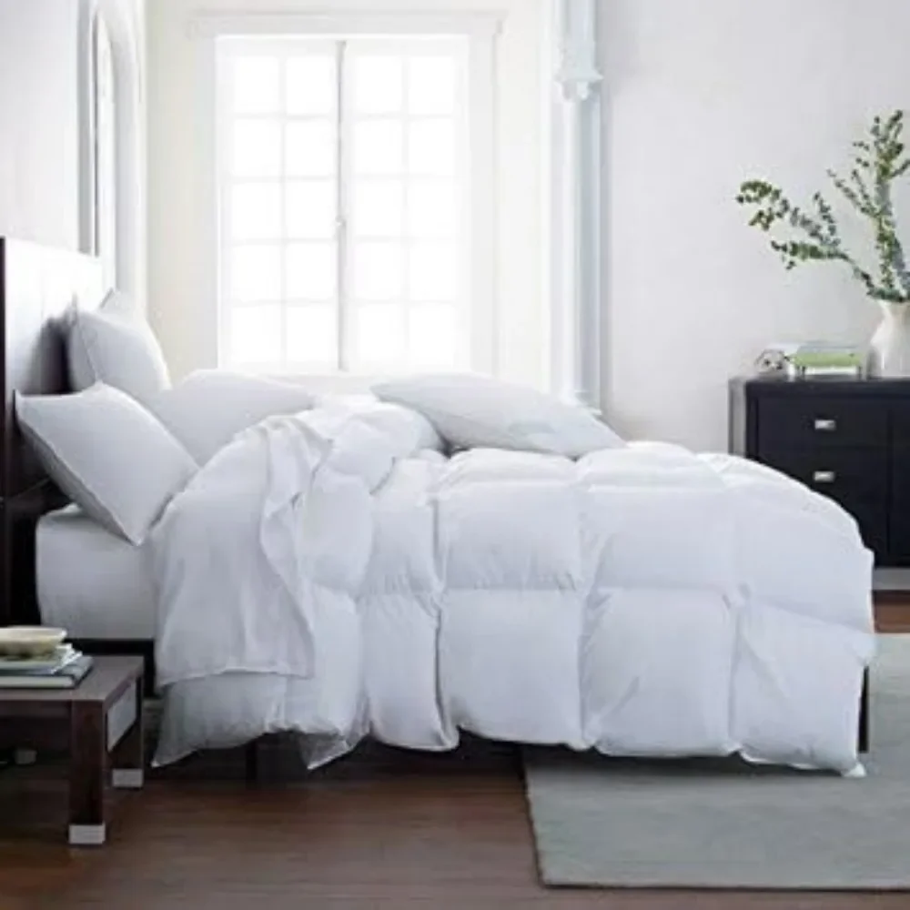 

Down Alternative Comforter Fluffy Duvet Insert - Premium Plush All Season -Luxury Breathable Hotel Cooling Comforter