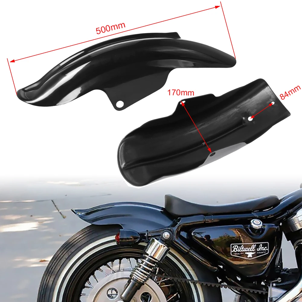 Hinterer Kotflügel Motorrad Universal-Schutzblech ABS Kurzer Schmutzfänger für Bobber Chopper Cafe Racer Motocross Zubehörteile Rahmen