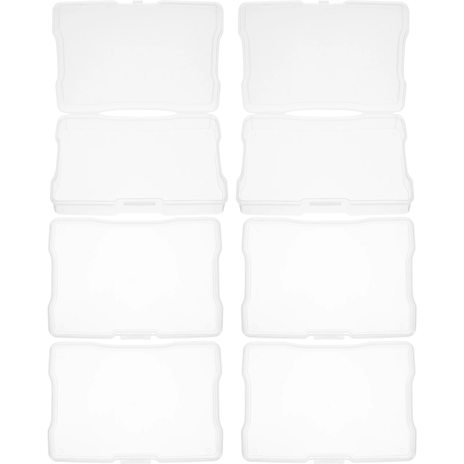 

6pcs Clear Plastic Photo 4X6 Inch Multifunctional Organizer For Crafts Small Parts Hardware Stackable Transparent Container