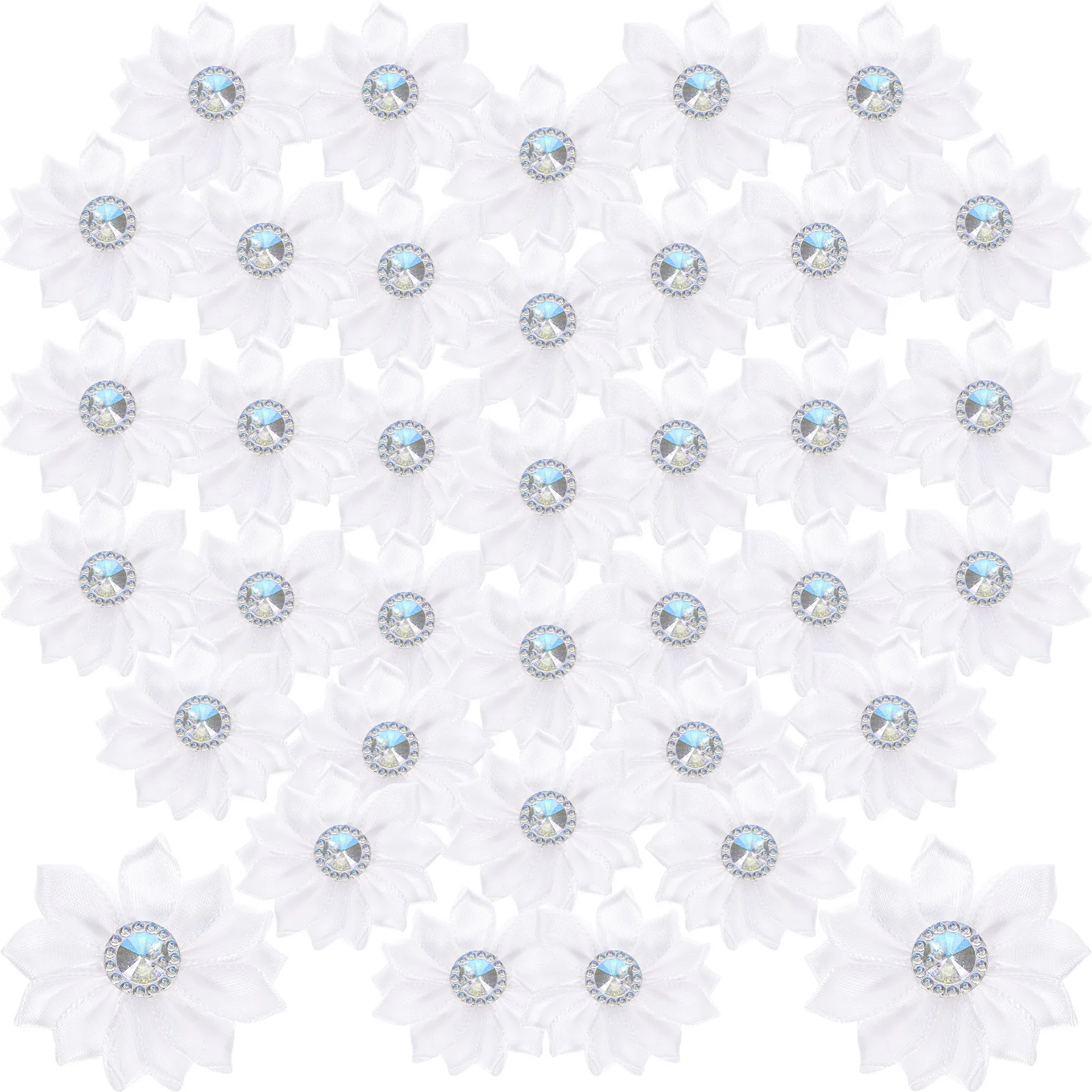 

100 шт., заколка для волос с искусственным цветком, аксессуары, декоративные материалы для головного убора «сделай сам», нежная заколка ручной работы, орнамент