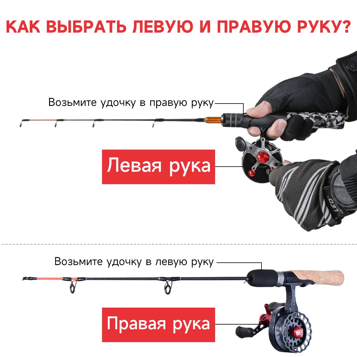 LEOFISHING Professional Spinning Ice Fishing Reels Coil Goods 4 + 1BB 2.6:1 for Fishing Rods Max Power 18KG Fishing Accessories