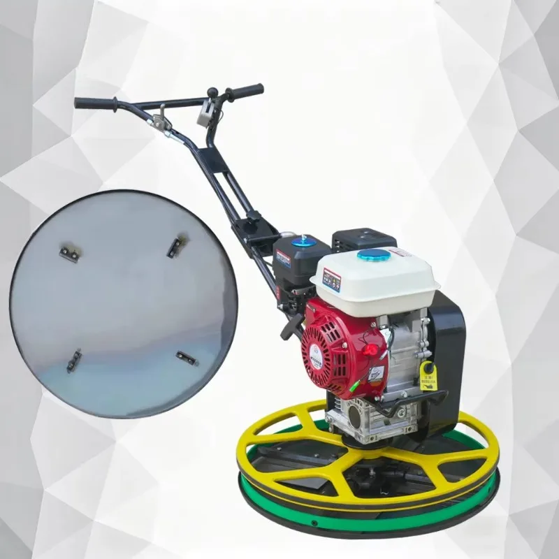 Hand-held Power Trowel 60cm Diameter Concrete Floor Smoothing Polishing Finishing Machine For Construction Ground Leveling Work
