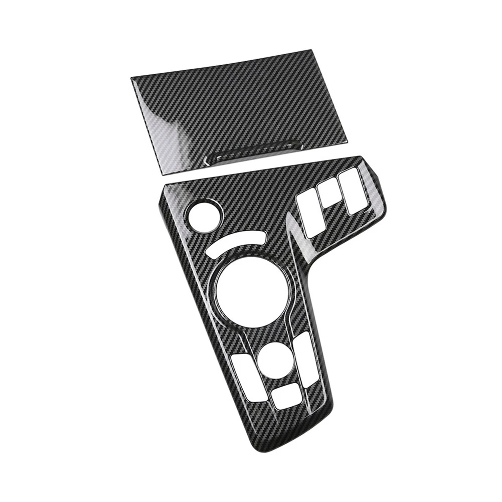 

Наклейка центрального управления из углеродного волокна, черная шестерня, недеформирующаяся панель, быстрая установка, переключение передач, износостойкий АБС-пластик