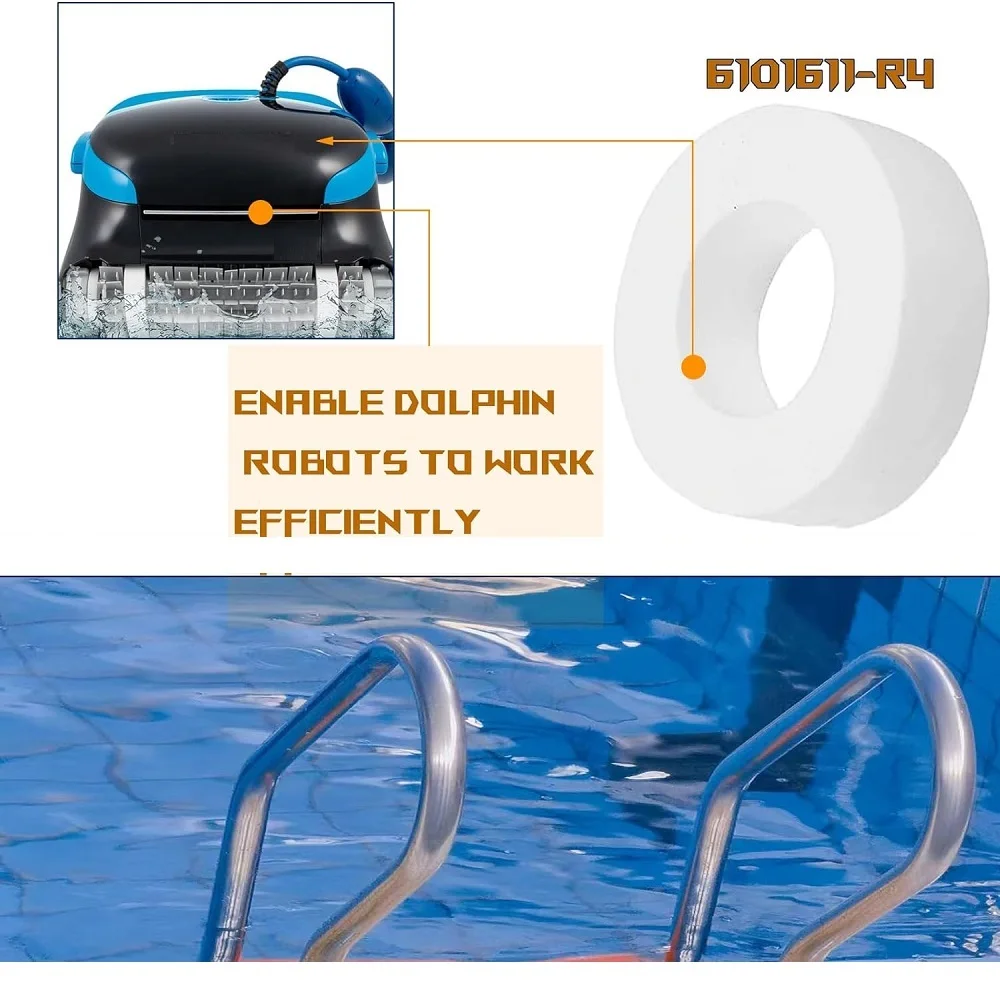 Climbing Rings for Robotic Pool Cleaner 6101611-4R Compatible with Dolphin M200,M400,M500,DX3/DX4/DX6 and More 4 Pack