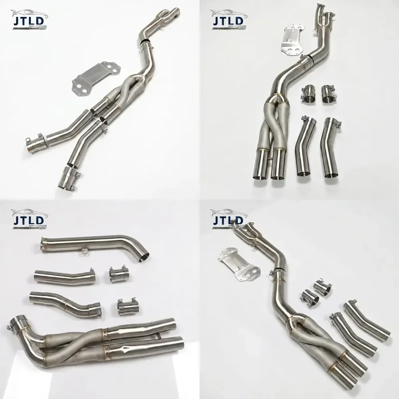 New Arrival Wide Bore SS304 Mid Pipe With Z Pipe & Underbody Shield for BMW G80 M3 G82 M4 S58 3.0T Twin Turbo