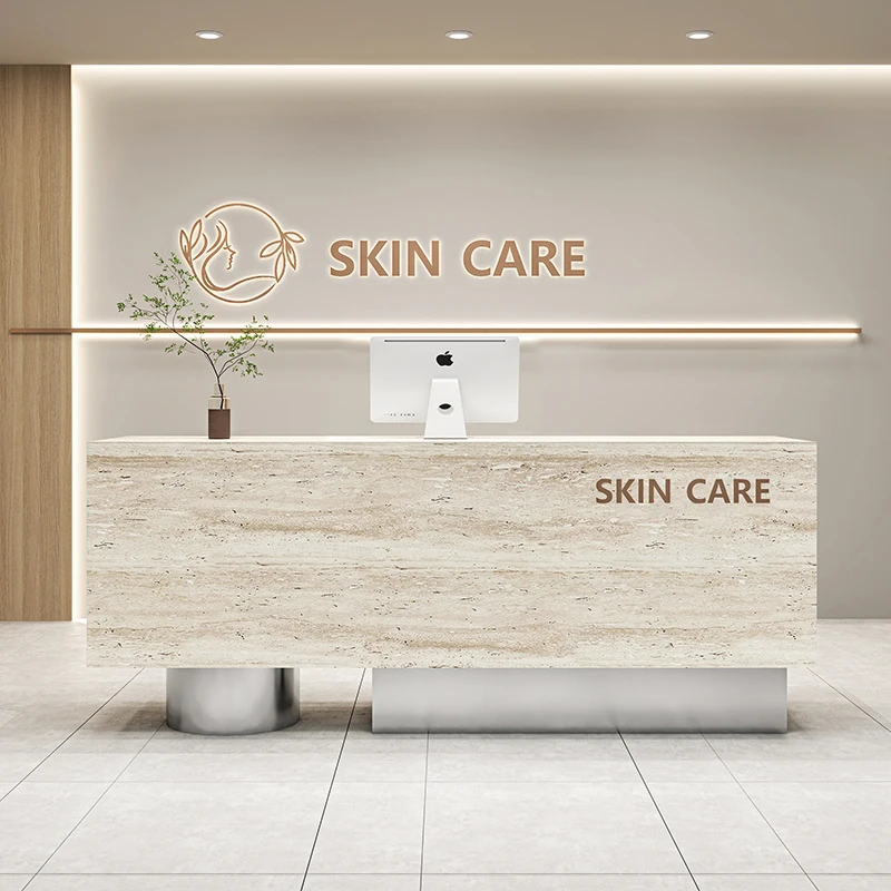 

Магазин одежды Магазин красоты Стойка регистрации Дизайнерская мебель Центр клиента Скандинавский минимализм элегантная мебель в стиле амфин