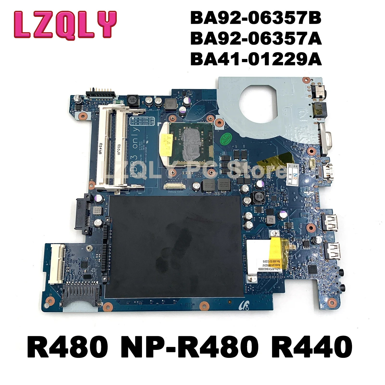 

For Samsung R480 NP-R480 R440 Laptop Motherboard HM55 UMA DDR3 Only BA92-06357B BA92-06357A BA41-01229A