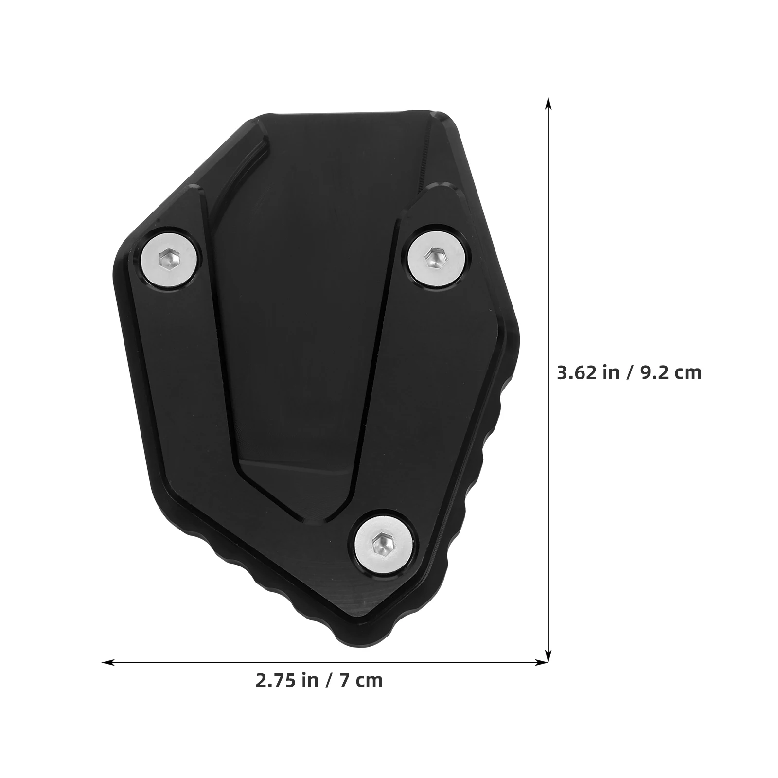 

Increase Seat Mat Motorcycle Kickstand Extension Pad Motorbike Pads Plate for Side Aluminum Alloy Metal