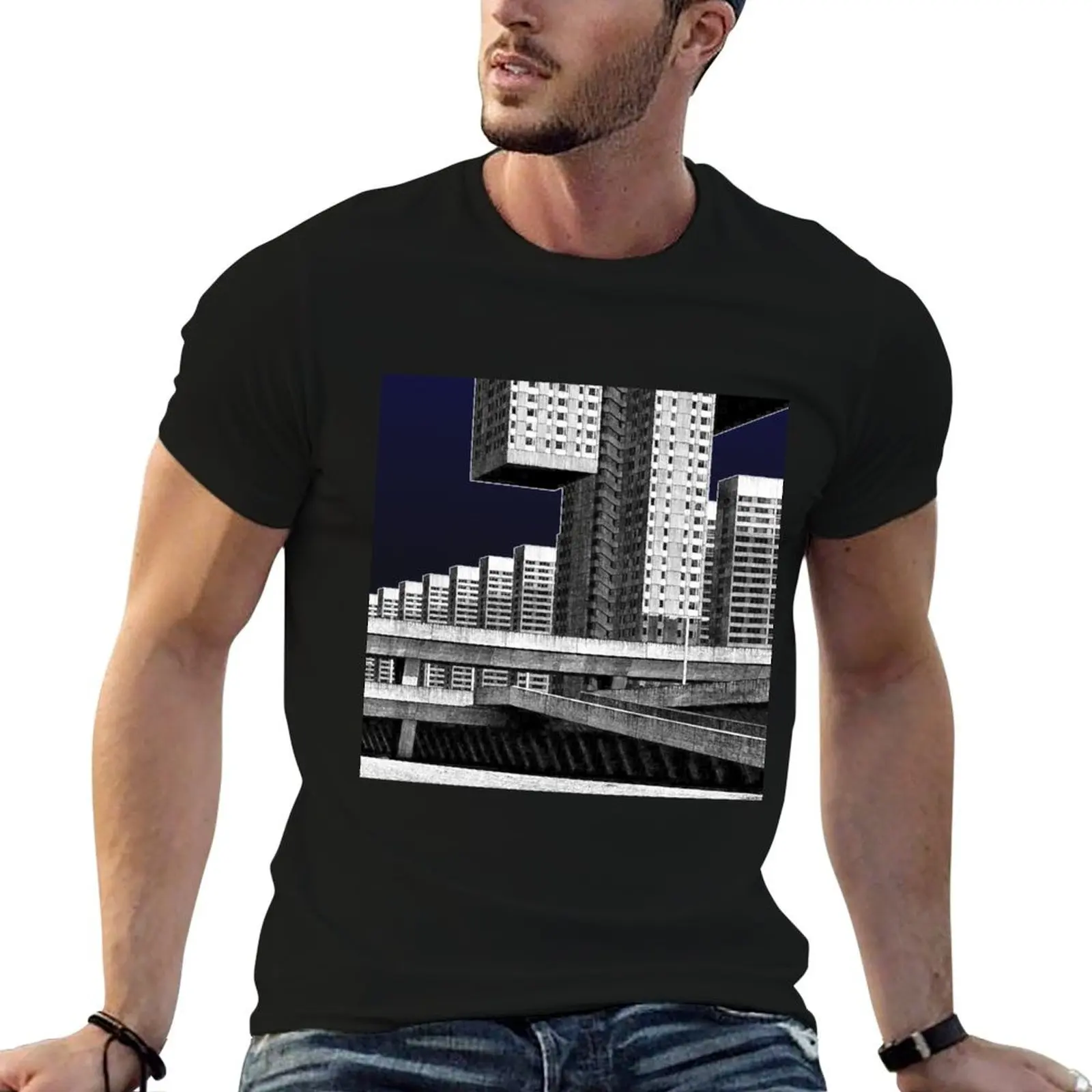 

Architectural Brutalism T-Shirt man t shirt summer men t shirt cotton 100% T-Shirt