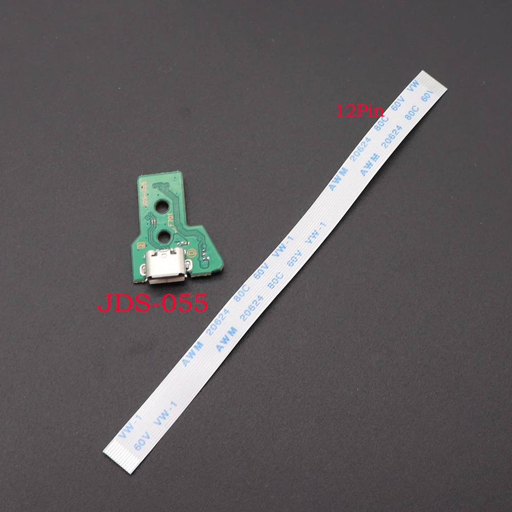 1pc USB Charging Port Socket Circuit Board For 12Pin JDS 011 030 040 055 14Pin 001 Connector For PS4 Controller