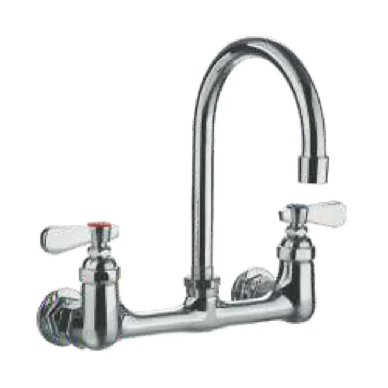 Hot Sale Modern Stainless Steel Double-Handle Pull Out Tap Sink Kitchen Faucet