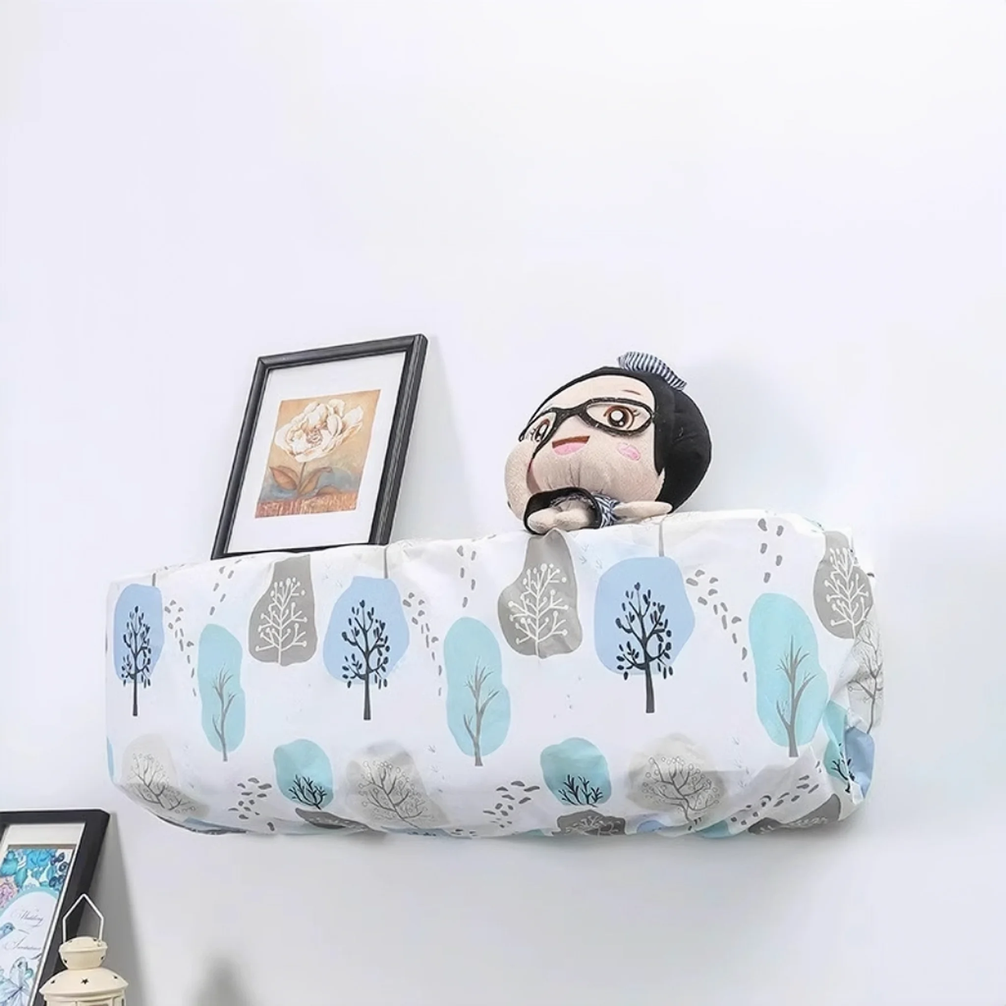 Air conditioner dust cover, wall mounted air conditioner dust cover, washable retractable air conditioner protective cover