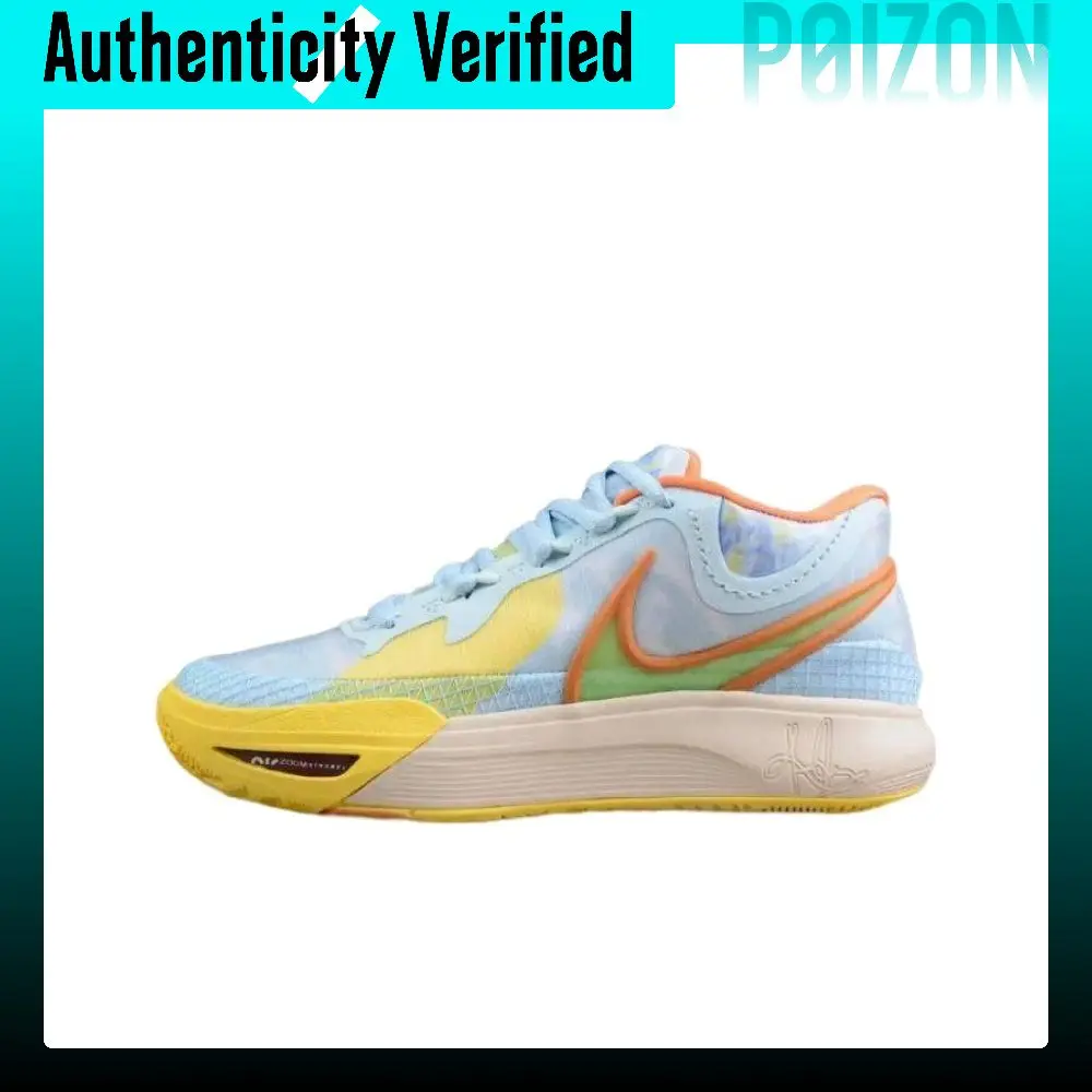 Nike Kyrie 8 Kyrie 8 Comfortable Round Toe Mid top Basketball Shoes Unisex Yellow Gray Blue International Version DJ6017-400