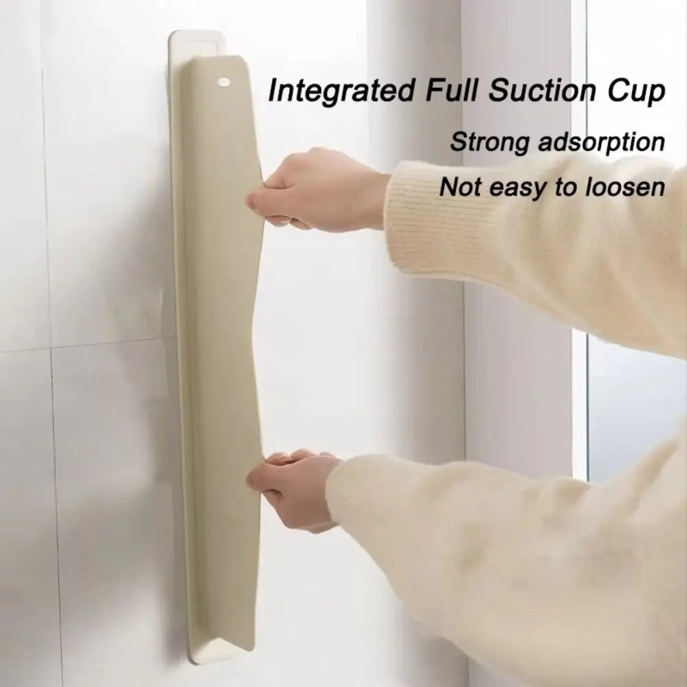 1/2pcs Silicone Sink Baffle Splash Guard Oil-Proof Kitchen Supplies Water Baffle Plate with Suction Cup Pool Sink Organizer