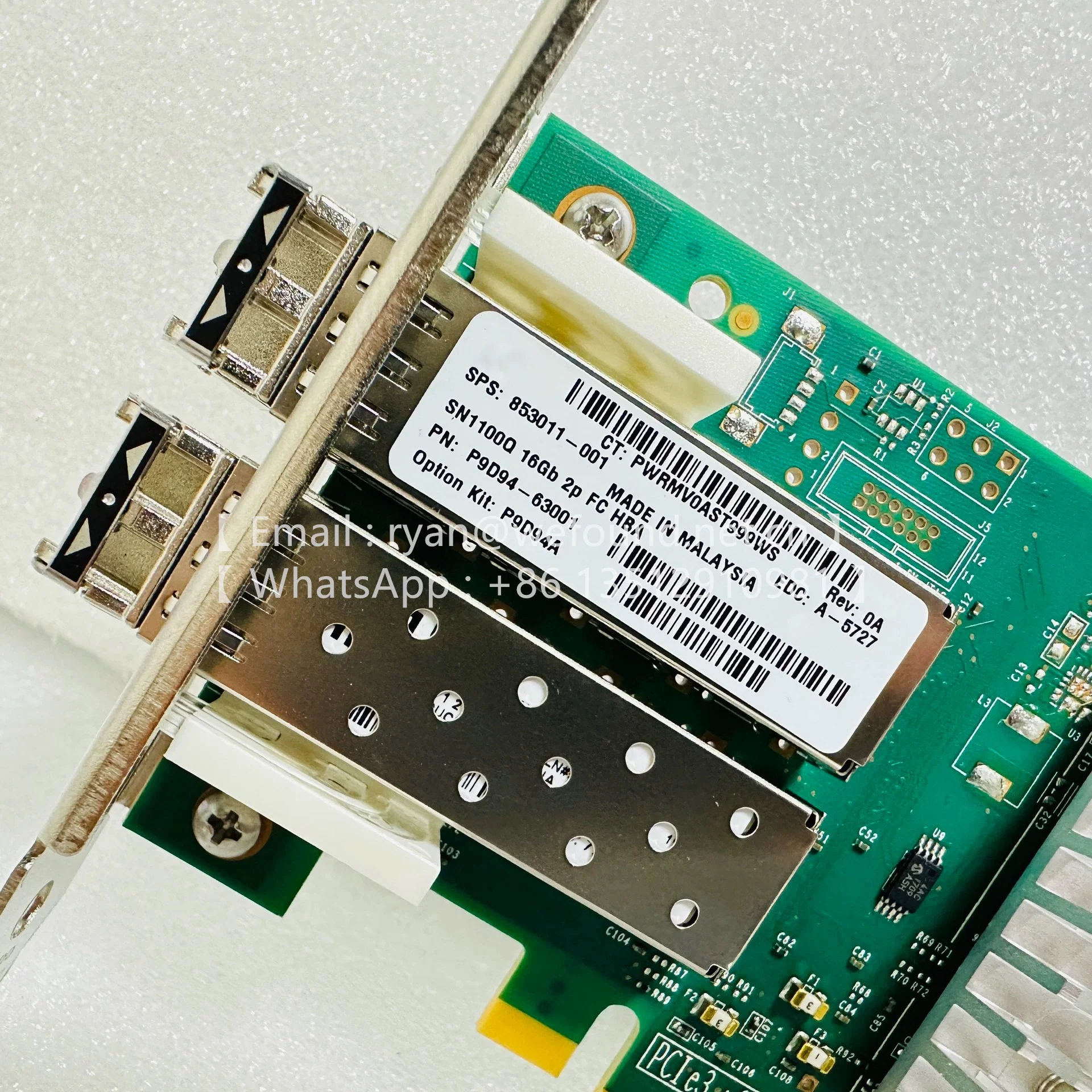 P9D94A SN1100Q Adaptador de bus host de canal de fibra de puerto dual de 16 Gb