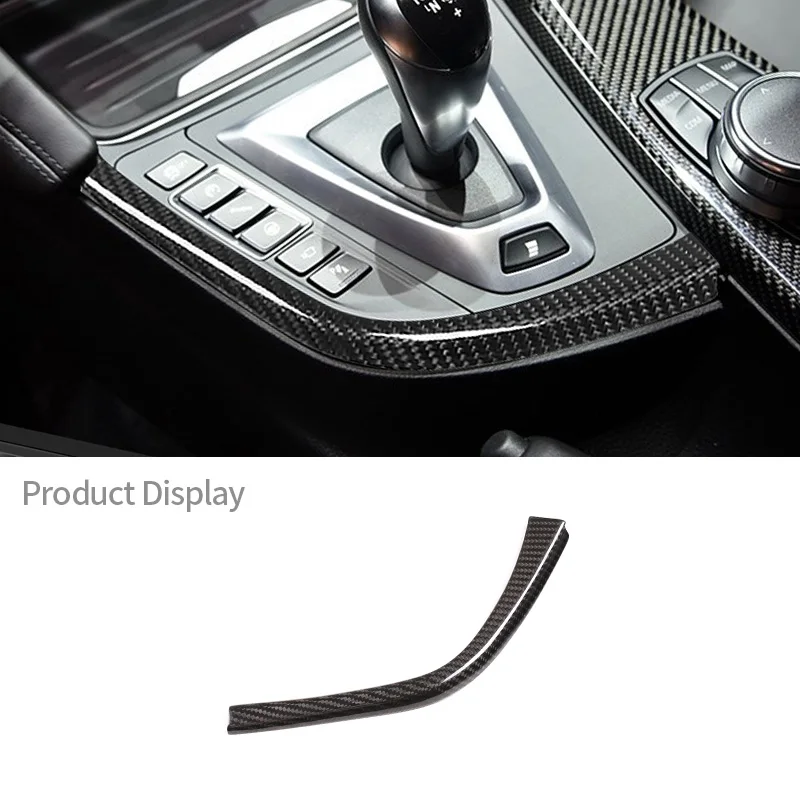 

Real Carbon Fiber For BMW F80 F82 F83 M3 M4 2014-2018 Car Gear Shift Side L Shape Strips Panel Trim Interior Accessories L/RHD