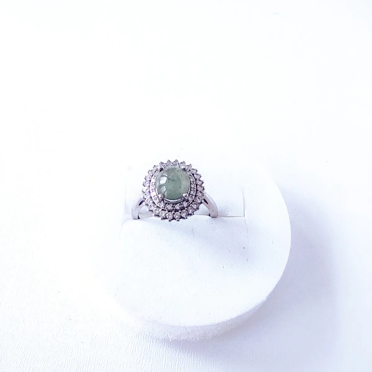 

KJJEAXCMY Brand Boutique Jewelry 925 Sterling Silver Jadeite Women's Colorful Gemstone Vintage Ring Girl Handmade Craft