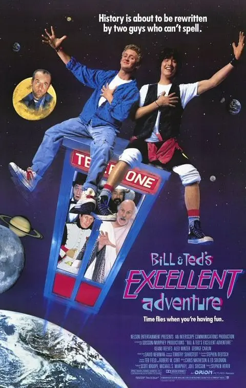 Movies Bill & Ted's Excellent Adventure Poster Art Canvas Painting and Print Pictures Modern Bedroom Coffee Home Decor