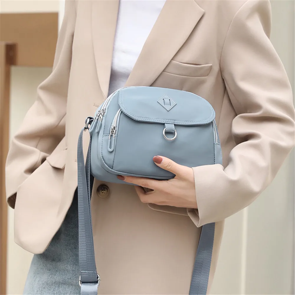 Small Bag ladies Msssenger Bag New Fashion Nylon Crossbody Bag for Women 2023 Casual Shoulder Bag Zipper Student Phone Purse Bag