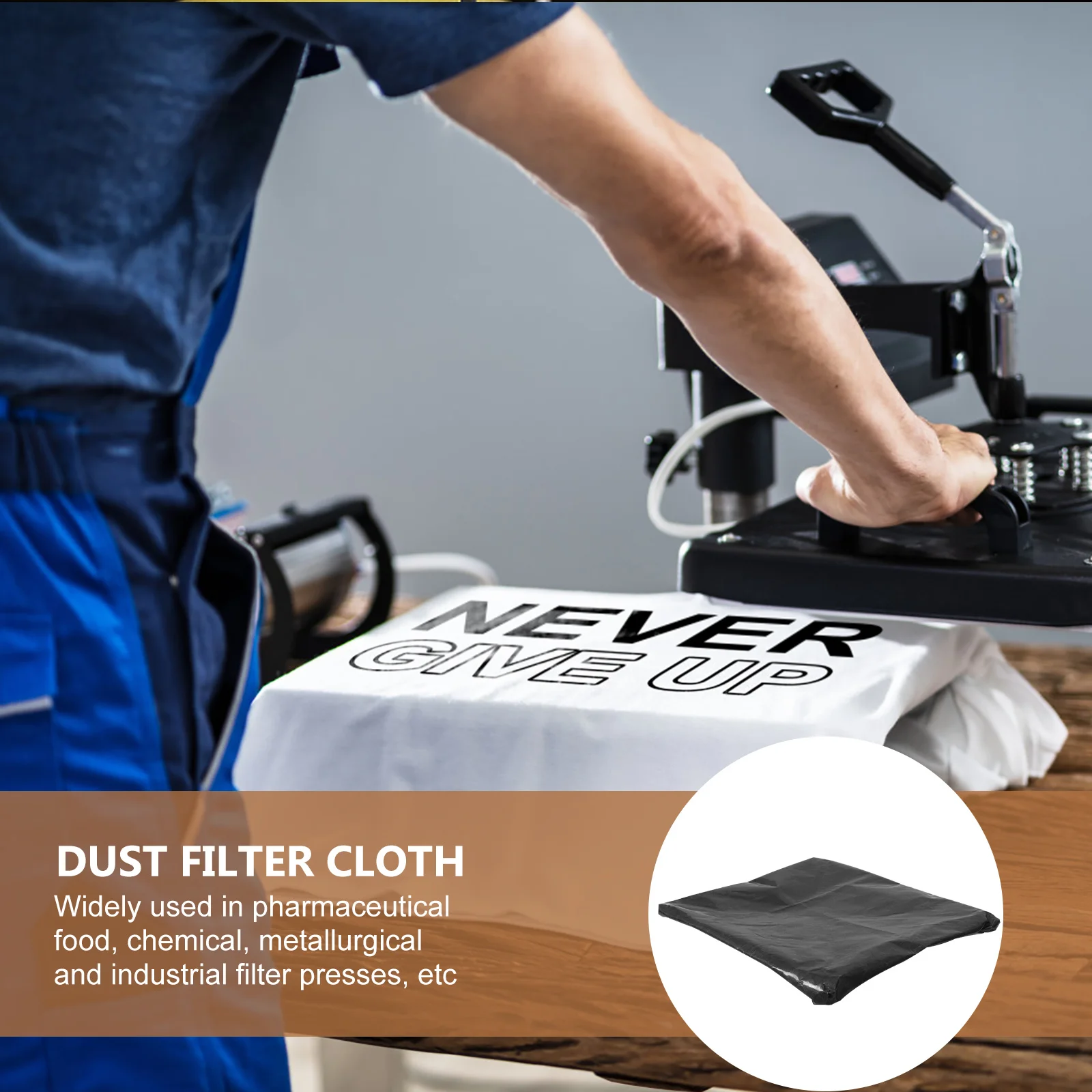 

Heat Press Machine Cover Tpu Chemical Fiber Non-Stick Heating Plate Protective Cover Easy Wipe Heat Press Tool Protector