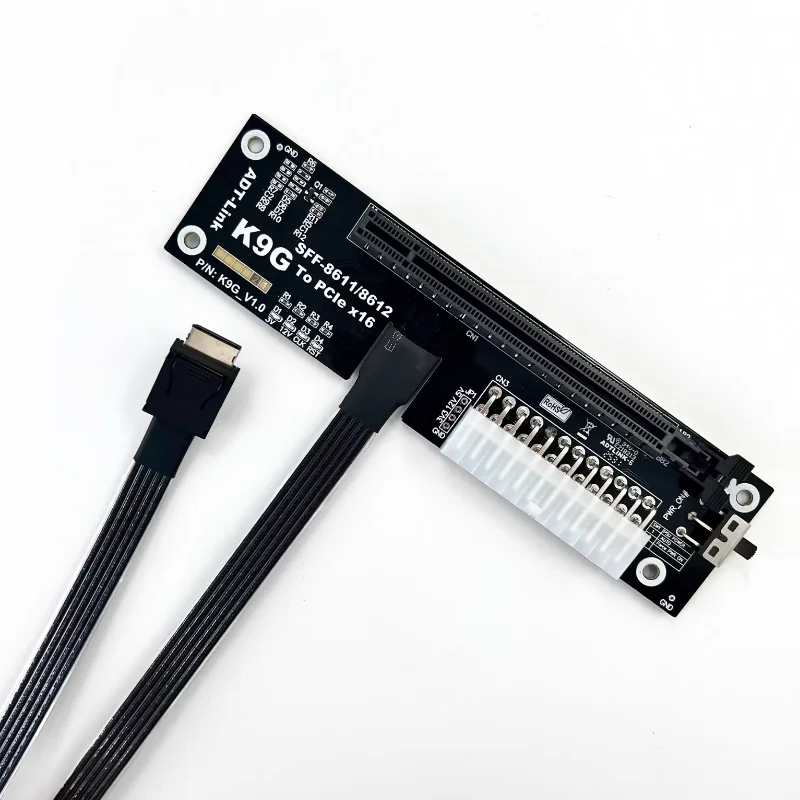 ADTLINK PCIe 5.0 Oculink to PCIe X16 Extension Cable EGPU Adapter