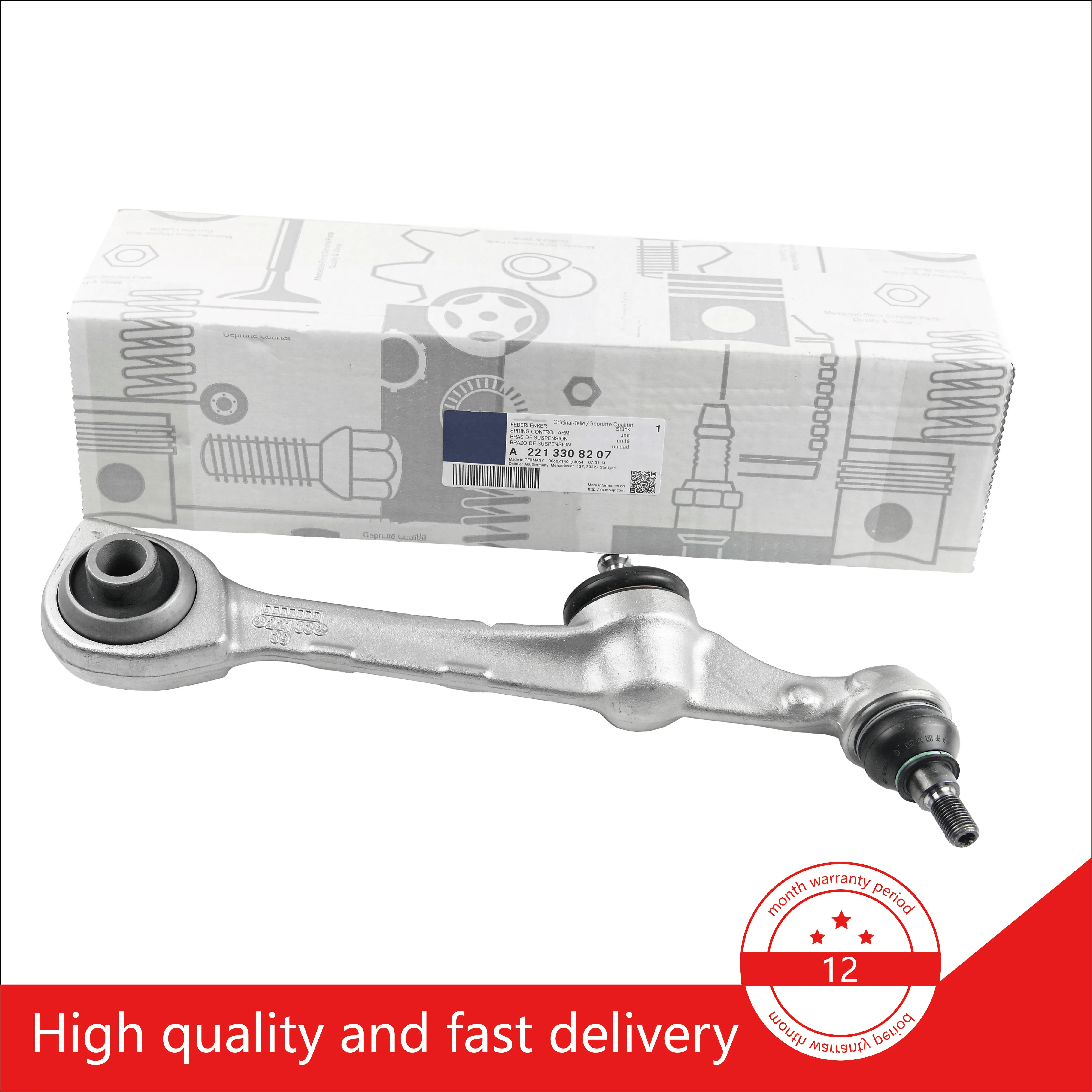 

For Mercedes-Benz W221 S500 S65 S320 S350 S63 S420 S400 A2213208207 A2213208107 front lower straight arm left right