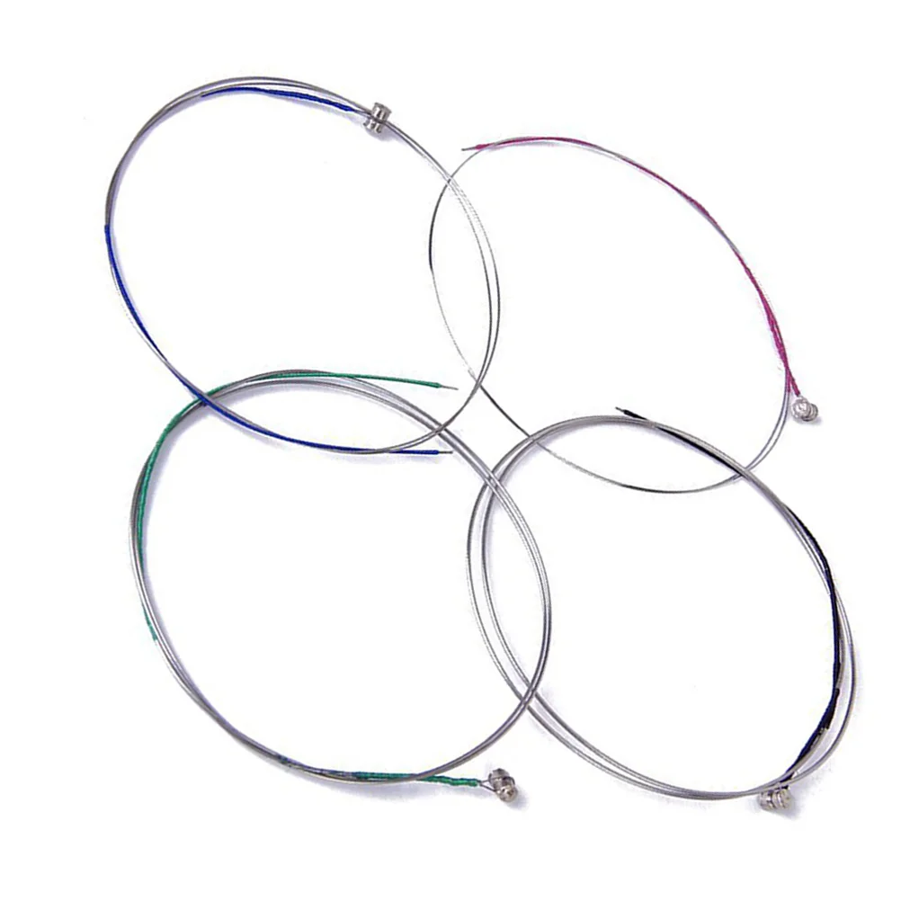 

Steel Core Nickel Wound Ball End Violin Strings Set For 3/4 4/4 Size Silver E Replacement Instrument Parts