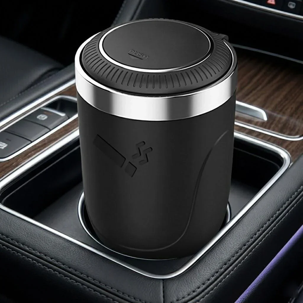 

Creative LED Light Car Ashtray Liner Portable Smoke Proof Design Auto Vehicle Cigarette Holder