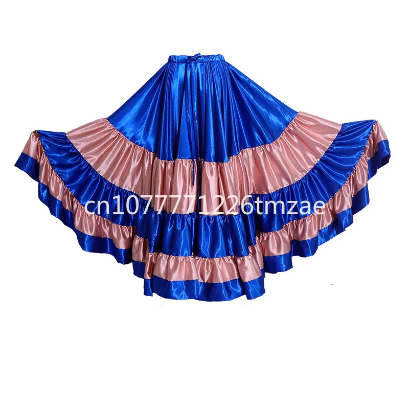 Dancing Dress Belly Dance Spanish Flamingo Dance Snow Thick Big round Skirt