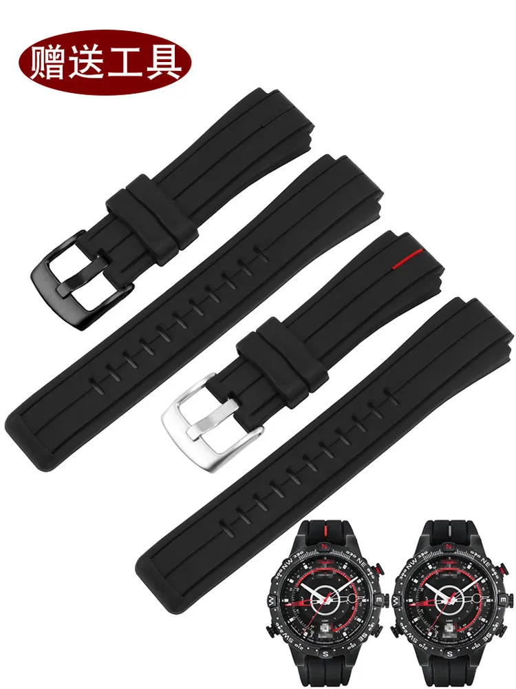 

Силиконовый ремешок водонепроницаемый, подходит для Tianmeishi Tidal Protrusion T2N721 T2N720 24*16 мм, мужской.