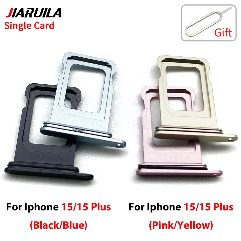Great SD Card Tray For Iphone 15 15 Plus Single Micro SIM Card Slot Tray Holder SD Card Reader Replacement Parts