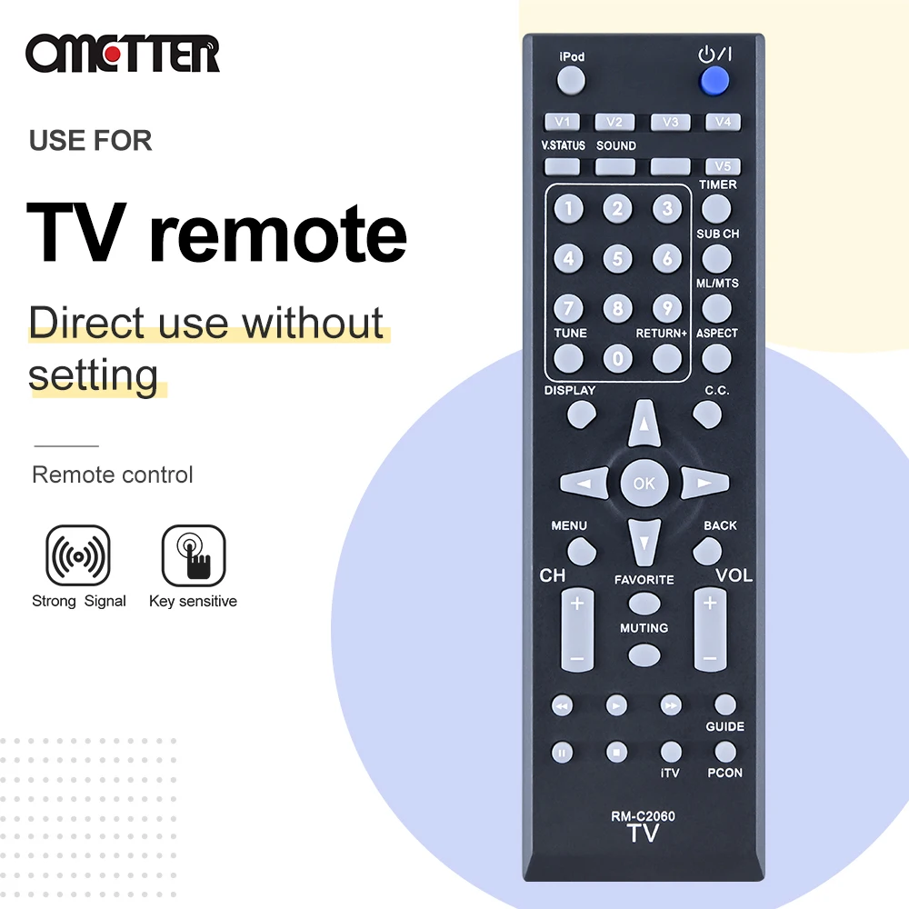 RM-C2060 صالح ل JVC تلفاز LCD التحكم عن بعد RM-C2060-1C RMC20601C RTRMC20601C RMC2060 LT46P510 LT46PM51 LT32P510