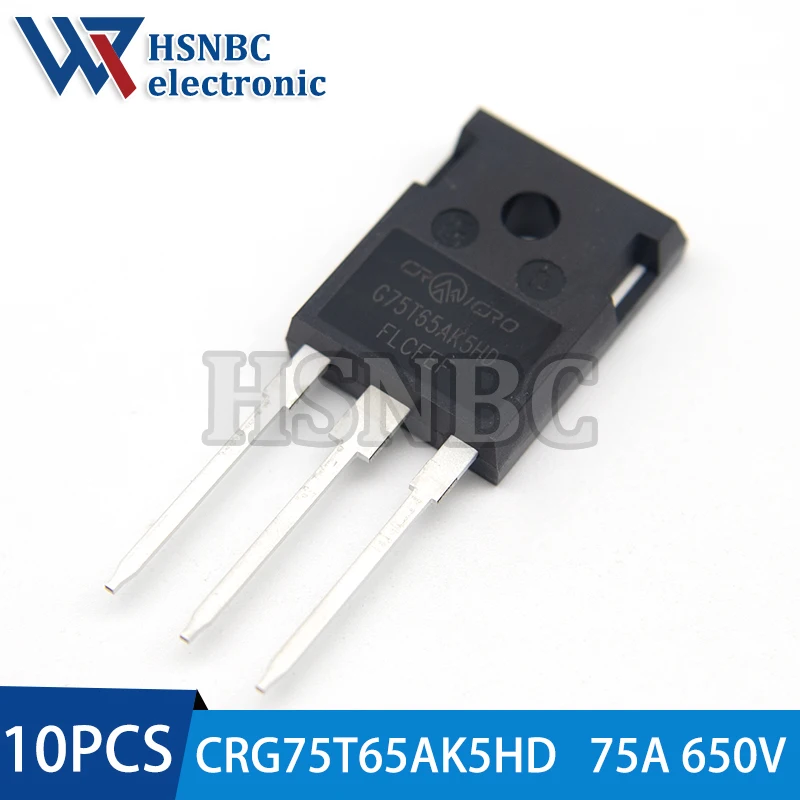 

10Pcs/Lot CRG75T65AK5HD G75T65AK5HD 75T65 TO-247 75A 650V IGBT Power Transistor 100% New Original