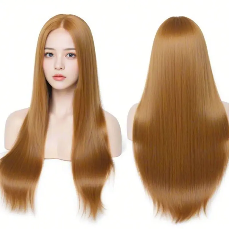 Long Black Synthetic Wig for Costume Women -Quality Synthetic Hair for Women -Versatile Style Perfeet for Any Occasion
