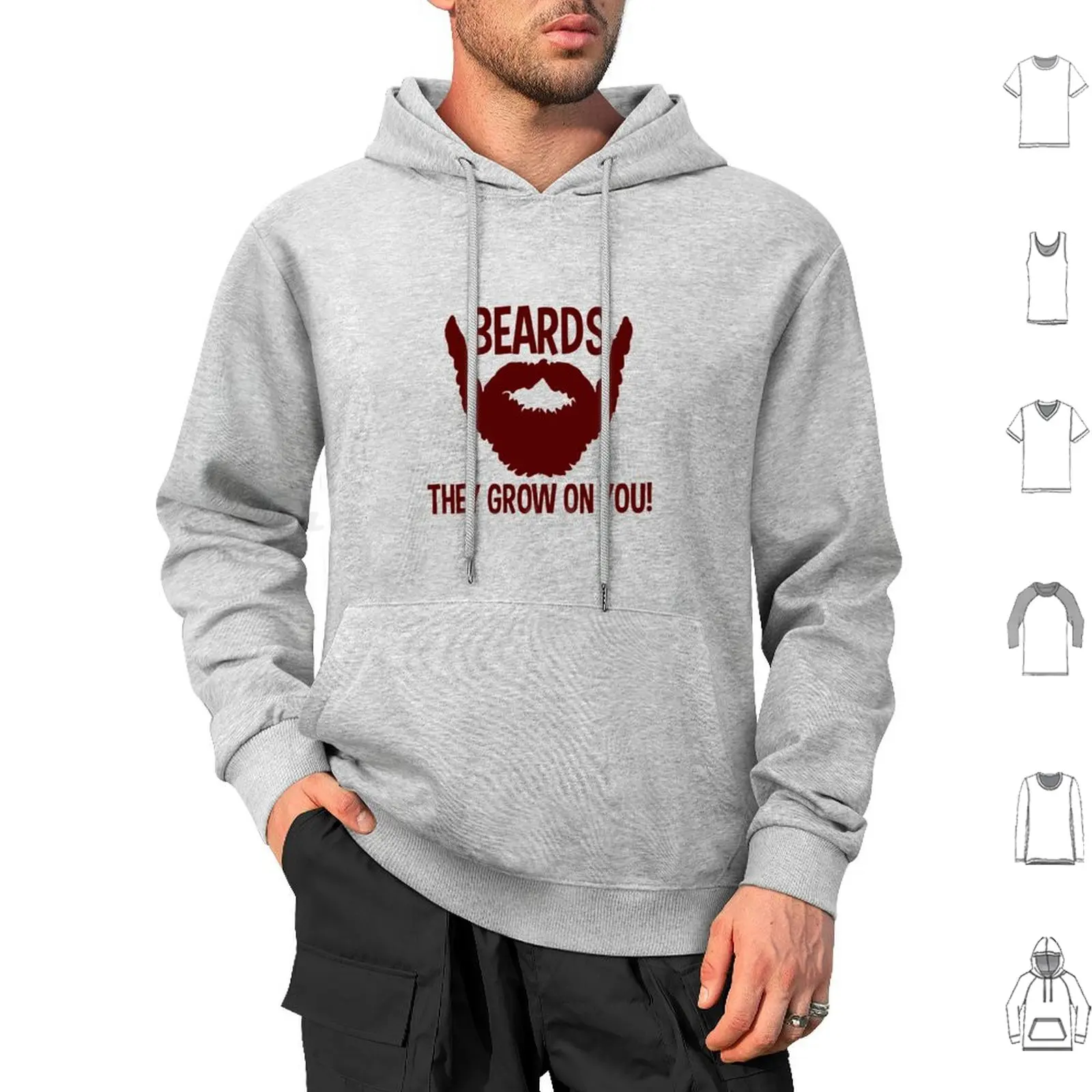 Beards-They Grow On You Hoodie cotton Long Sleeve Beards They Grow On You Beards They Grow On You Beards They Grow On